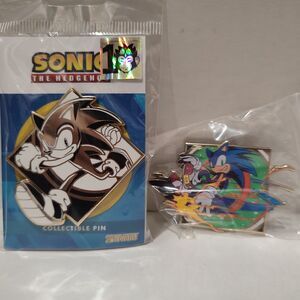 Sonic The Hedgehog Limited Edition & Blind Bag Enamel Pins Set Official Badges
